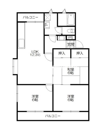 メゾンさんばんの物件間取画像